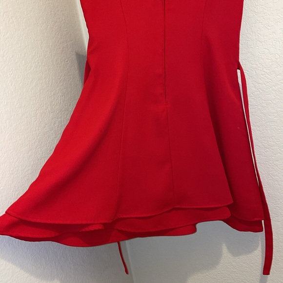 RAMPAGE Strappy Vintage 90s Pin Up Baby Doll Skater Tuxedo Mini Skirt Dress Y2K - Picture 8 of 12